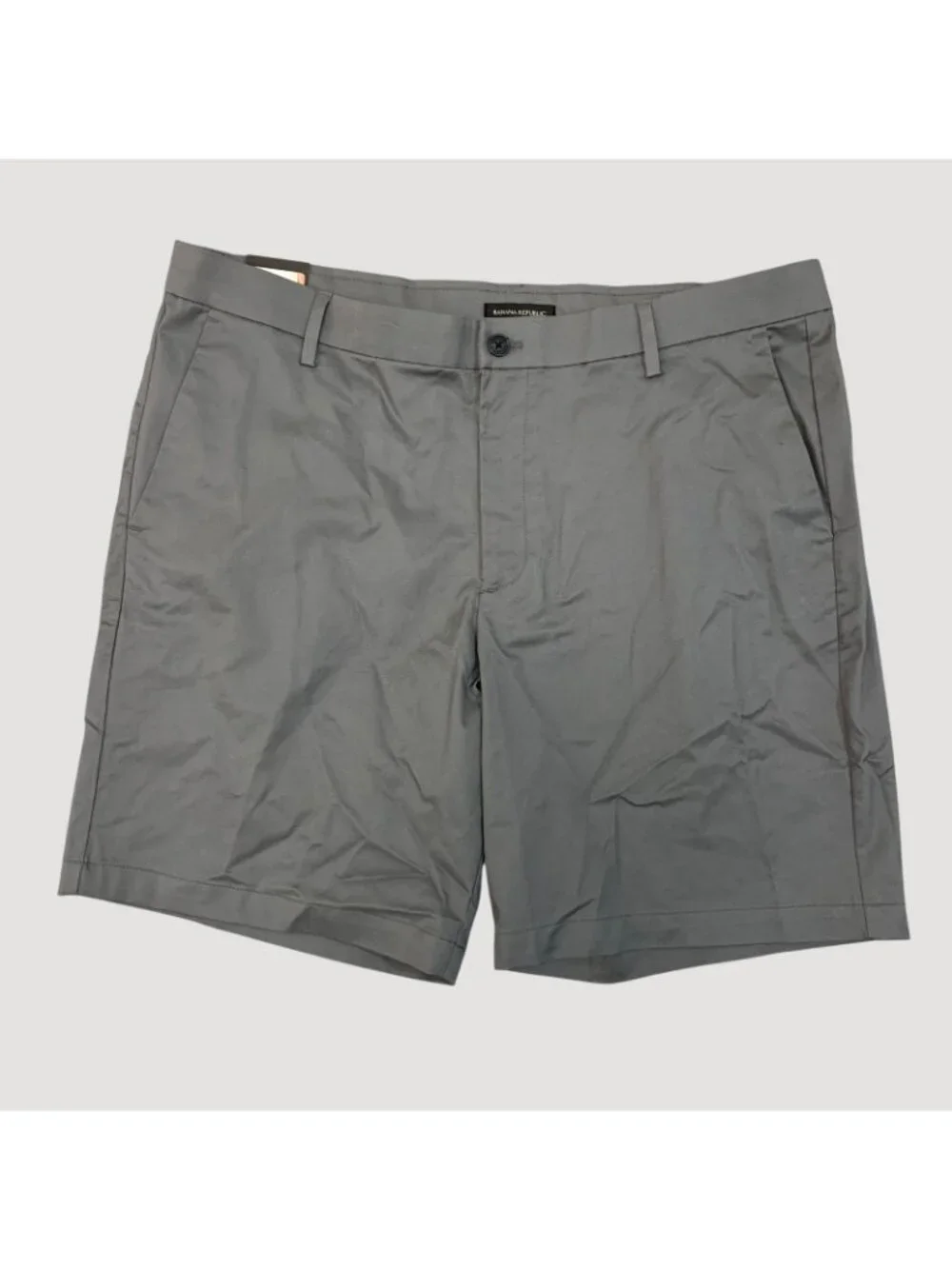 NWT Banana Republic Men's 40 Gray Stretch Chino Shorts